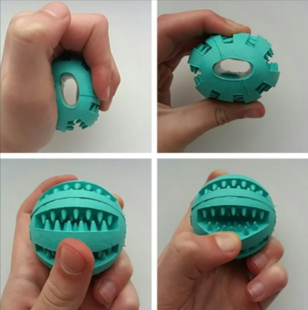 Slow Feeder Dog Ball Toy – Interactive Treat Dispensing Puzzle Ball”