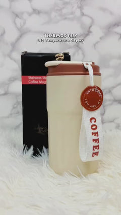 Smart Thermal Coffee Mug with Temperature Display – 450ml